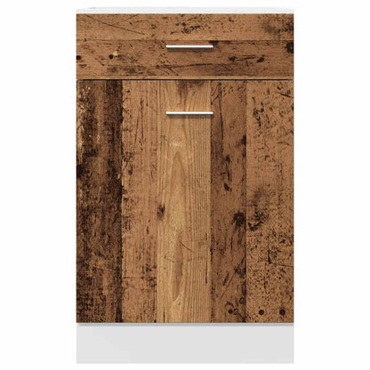 vidaXL Schubunterschrank Lyon Altholz-Optik 50x46x81,5 cm Holzwerkstoff