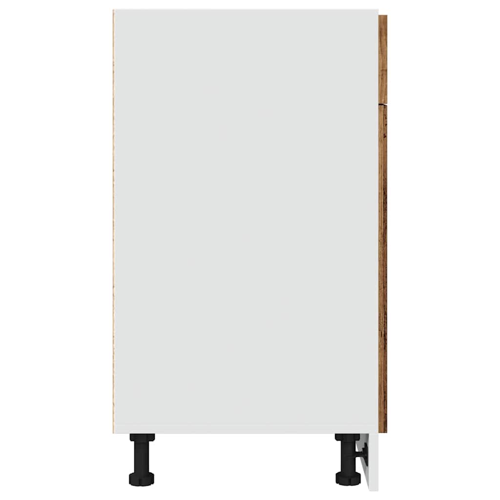 vidaXL Schubunterschrank Lyon Altholz-Optik 50x46x81,5 cm Holzwerkstoff