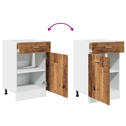 vidaXL Schubunterschrank Lyon Altholz-Optik 50x46x81,5 cm Holzwerkstoff