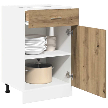 vidaXL Schubunterschrank Lyon Artisan-Eiche 50x46x81,5 cm Holzwerkstoff