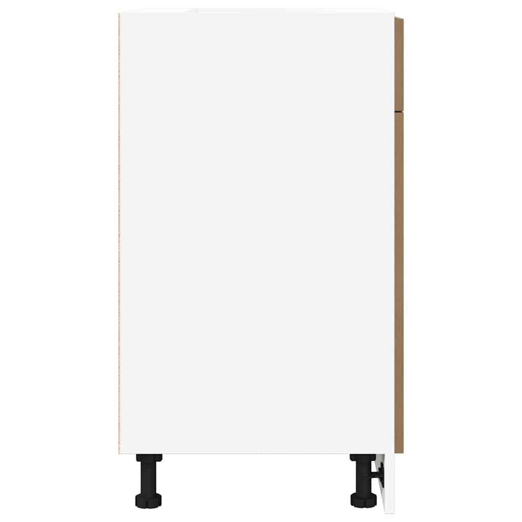 vidaXL Schubunterschrank Lyon Artisan-Eiche 50x46x81,5 cm Holzwerkstoff