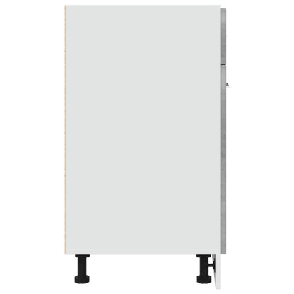 vidaXL Schubunterschrank Lyon Betongrau 60x46x81,5 cm Holzwerkstoff
