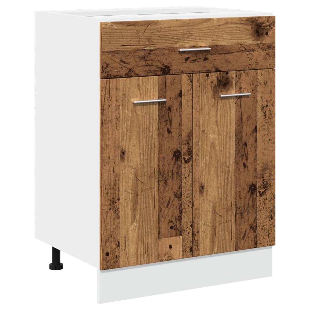 vidaXL Unterschrank Lyon Altholz-Optik 60x46x81,5 cm Holzwerkstoff