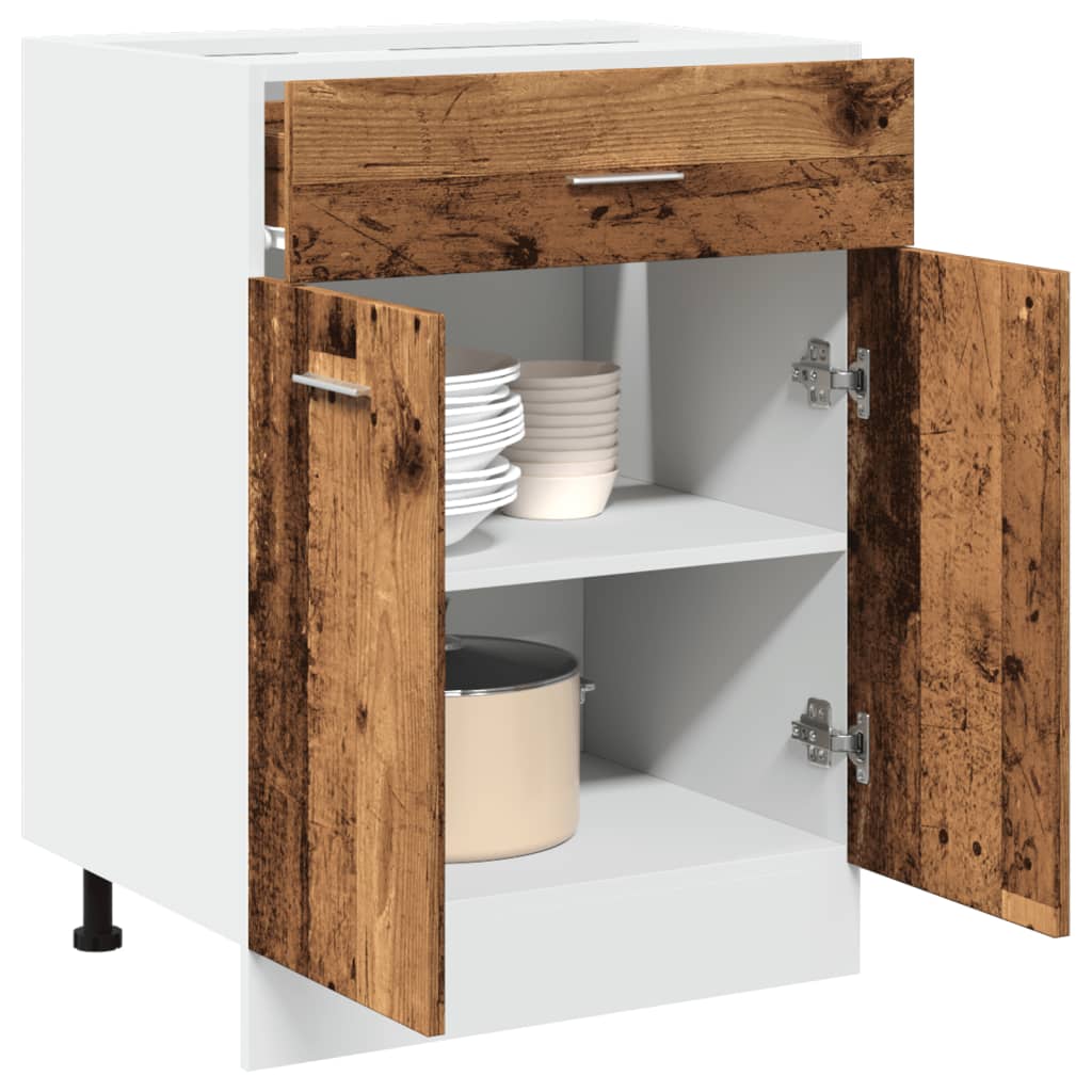vidaXL Unterschrank Lyon Altholz-Optik 60x46x81,5 cm Holzwerkstoff