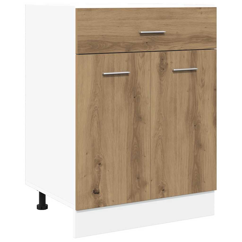 vidaXL Unterschrank Lyon Artisan-Eiche 60x46x81,5 cm Holzwerkstoff