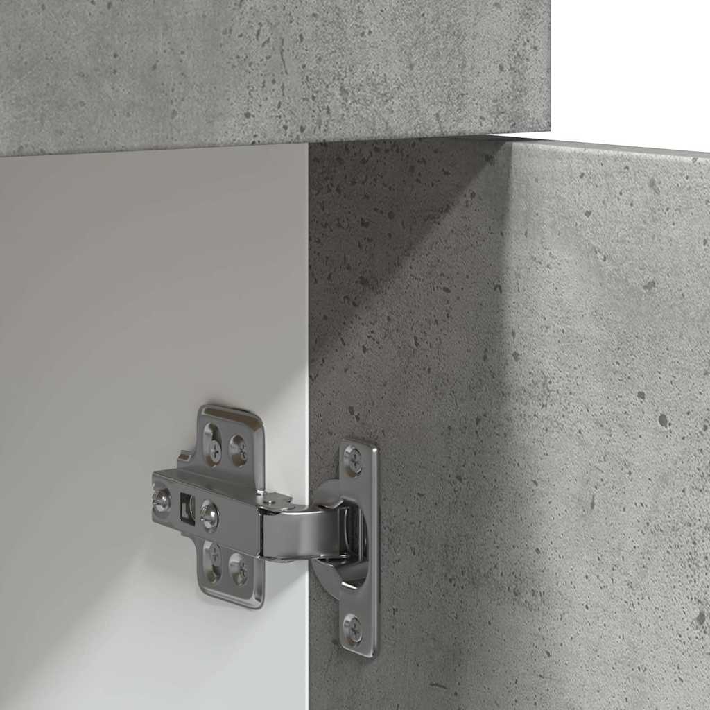vidaXL Schubunterschrank Lyon Betongrau 80x46x81,5 cm Holzwerkstoff