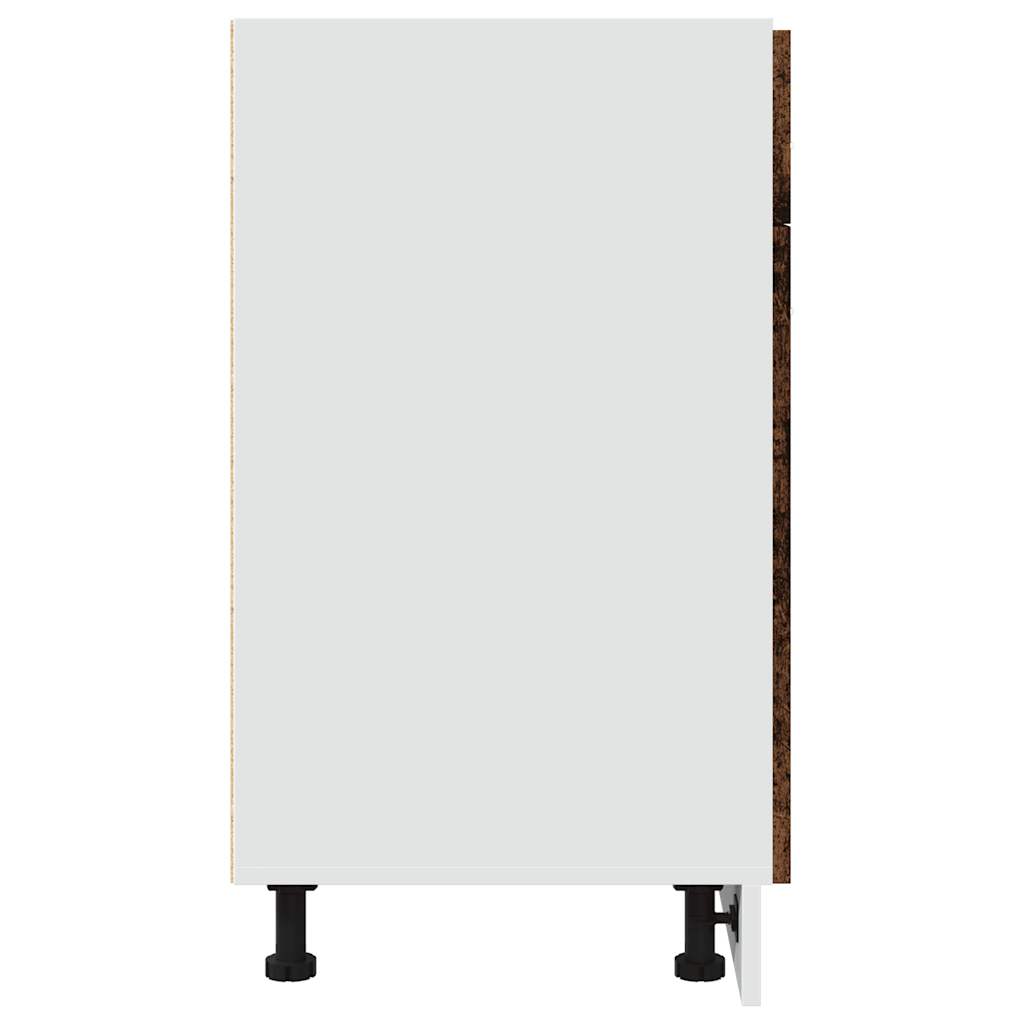 vidaXL Schubunterschrank Lyon Altholz-Optik 80x46x81,5 cm Holzwerkstoff
