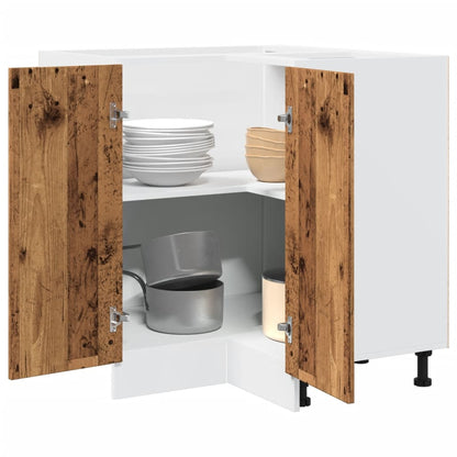 vidaXL Küchenschrank Lyon Altholz-Optik 75,5x75,5x81,5 cm Holzwerkstoff