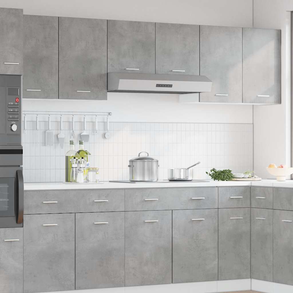 vidaXL Armoire haute murale Lyon Gris béton 50x31x60 cm Bois d'ingénierie