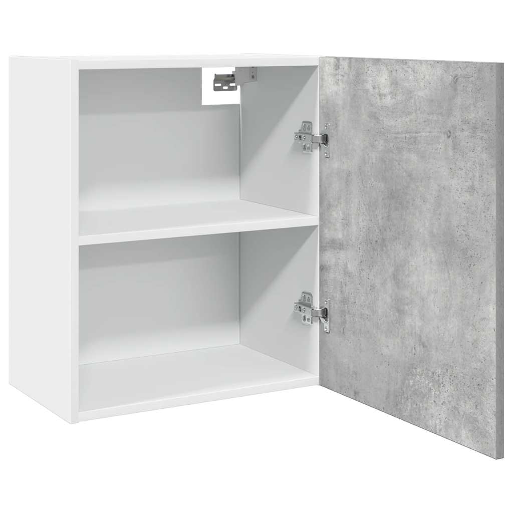 vidaXL Armoire haute murale Lyon Gris béton 50x31x60 cm Bois d'ingénierie