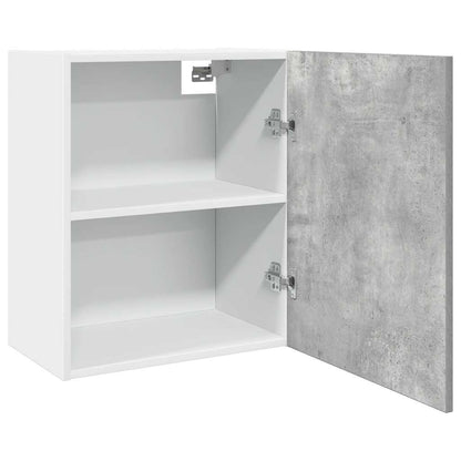 vidaXL Armoire haute murale Lyon Gris béton 50x31x60 cm Bois d'ingénierie