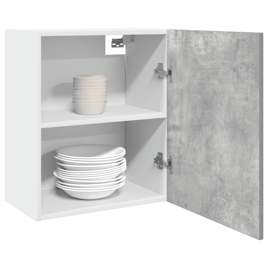 vidaXL Armoire haute murale Lyon Gris béton 50x31x60 cm Bois d'ingénierie