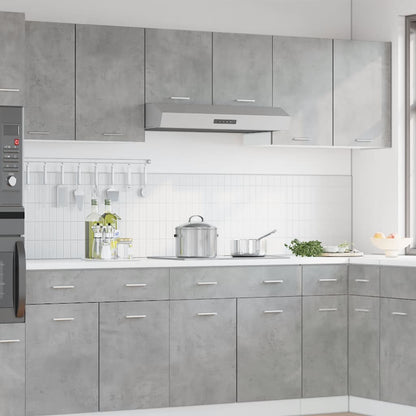 vidaXL Meuble Haut Lyon Gris Béton 80x31x60 cm Bois d'ingénierie