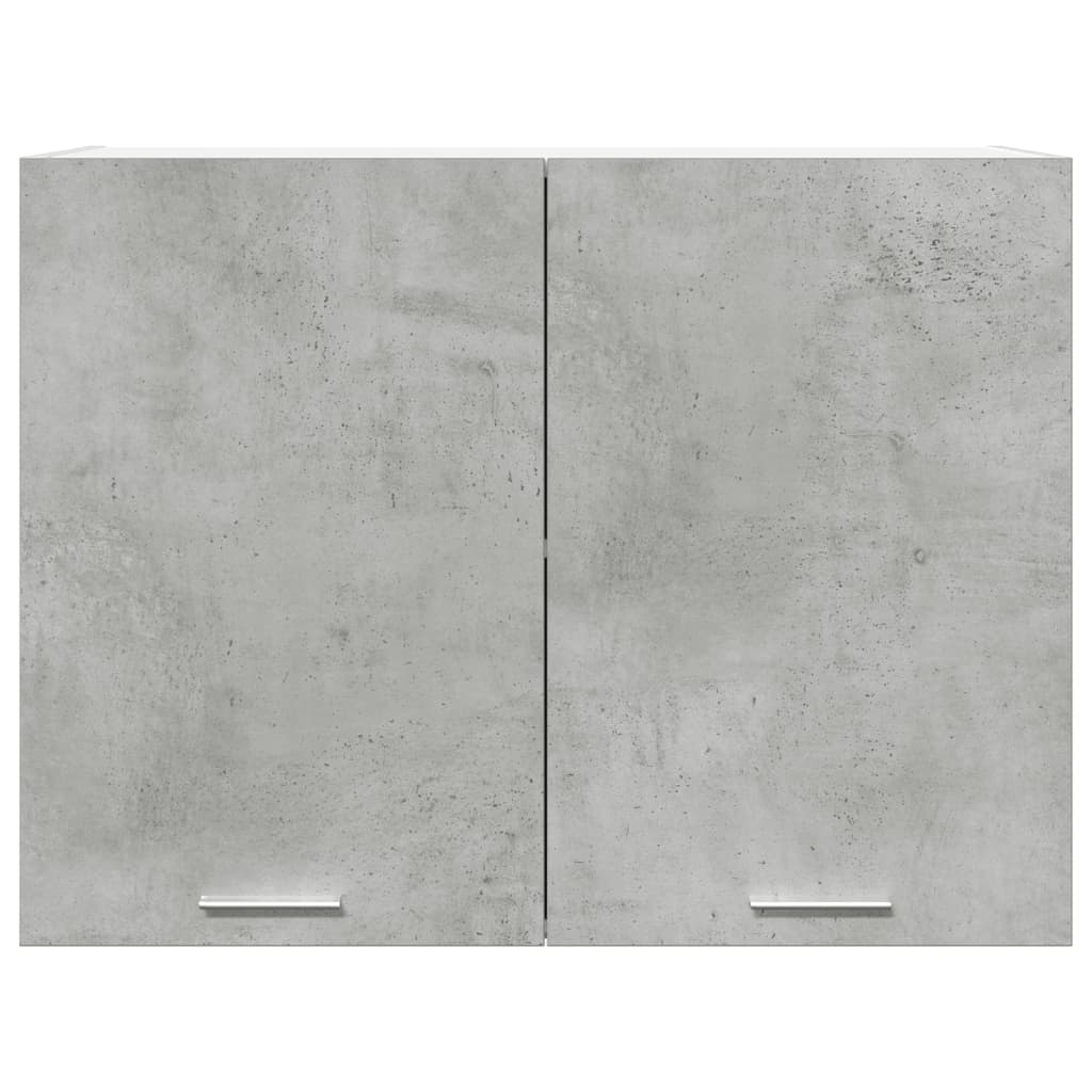vidaXL Meuble Haut Lyon Gris Béton 80x31x60 cm Bois d'ingénierie