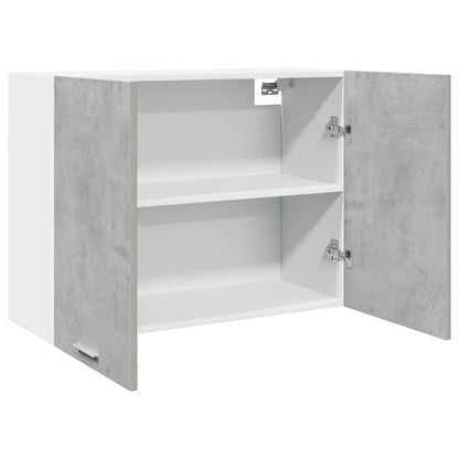 vidaXL Meuble Haut Lyon Gris Béton 80x31x60 cm Bois d'ingénierie