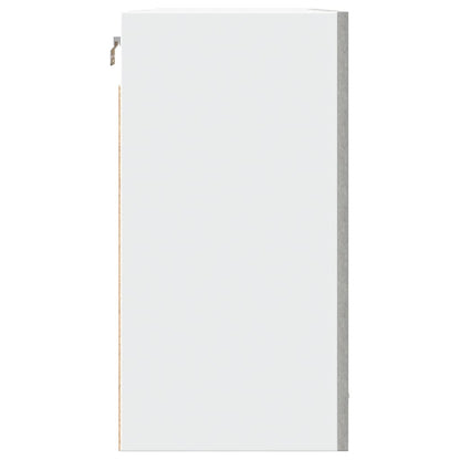 vidaXL Meuble Haut Lyon Gris Béton 80x31x60 cm Bois d'ingénierie