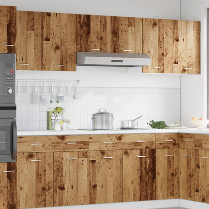 vidaXL Meubles hauts 2 pcs Lyon aspect bois de récupération 50x31x60 cm Bois d'ingénierie