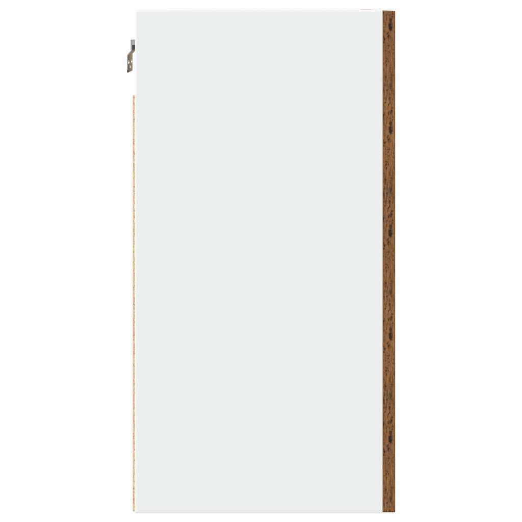 vidaXL Meubles hauts 2 pcs Lyon aspect bois de récupération 50x31x60 cm Bois d'ingénierie