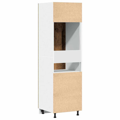vidaXL Kühlumbauschrank Lyon Altholz-Optik 60x57x207 cm Holzwerkstoff