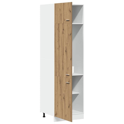 vidaXL Kühlumbauschrank Lyon Artisan-Eiche 60x57x207 cm Holzwerkstoff