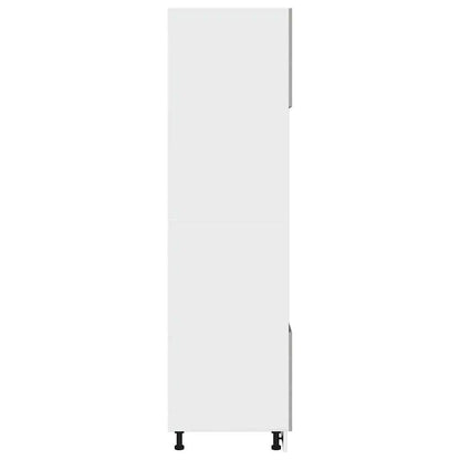 vidaXL Mikrowellenumbauschrank Lyon Betongrau 60x57x207 cm Holzwerkstoff