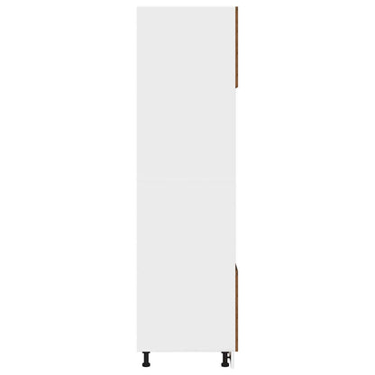 vidaXL Mikrowellenschrank Lyon Altholz-Optik 60x57x207 cm Holzwerkstoff