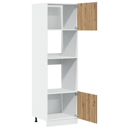 Mikrowellenschrank Lyon Artisan-Eiche 60x57x207 cm Holzwerkstoff