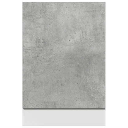 vidaXL Geschirrspülerblende Lyon Betongrau 45x3x67 cm