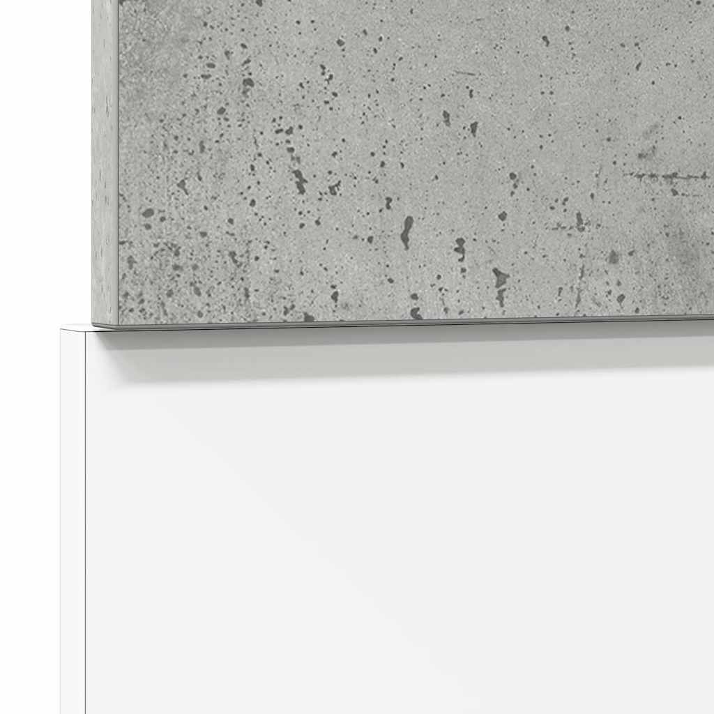 vidaXL Geschirrspülerblende Lyon Betongrau 45x3x67 cm