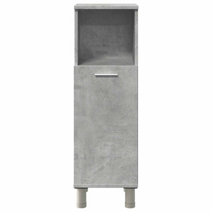 vidaXL Badezimmerschrank Betongrau 30x30x95 cm Holzwerkstoff