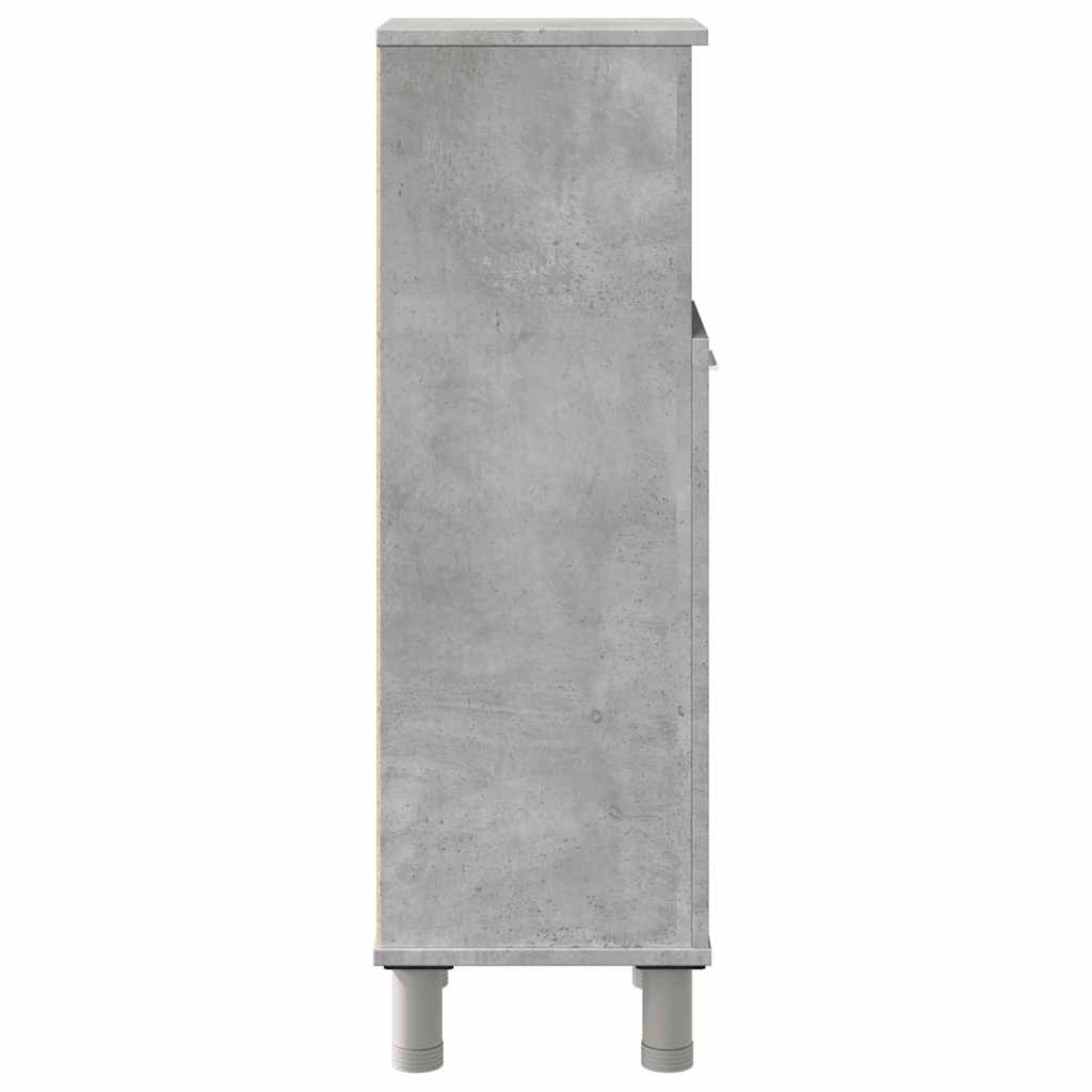 vidaXL Badezimmerschrank Betongrau 30x30x95 cm Holzwerkstoff