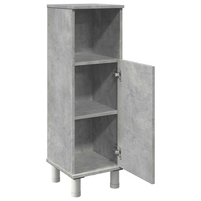 vidaXL Badezimmerschrank Betongrau 30x30x95 cm Holzwerkstoff