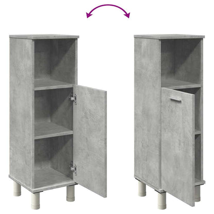 vidaXL Badezimmerschrank Betongrau 30x30x95 cm Holzwerkstoff