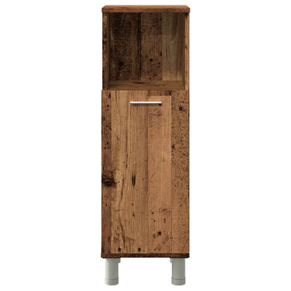 vidaXL Badschrank Altholz-Optik 30x30x95 cm Holzwerkstoff