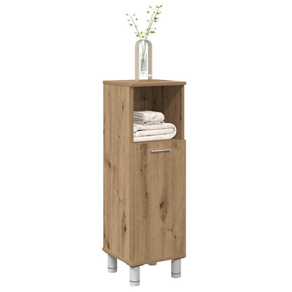 vidaXL Meuble de salle de bain chêne artisan 30x30x95 cm bois d'ingénierie
