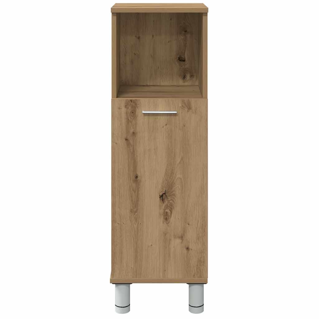 vidaXL Meuble de salle de bain chêne artisan 30x30x95 cm bois d'ingénierie