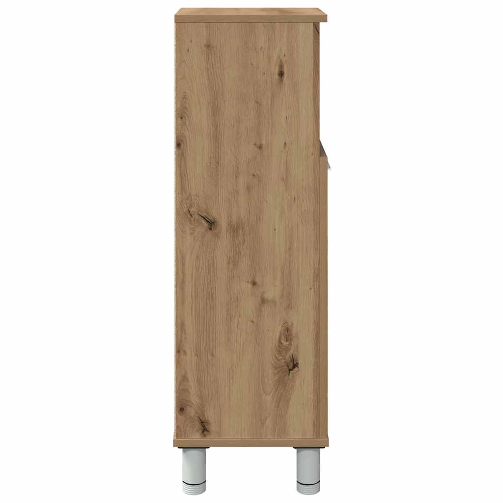 vidaXL Meuble de salle de bain chêne artisan 30x30x95 cm bois d'ingénierie