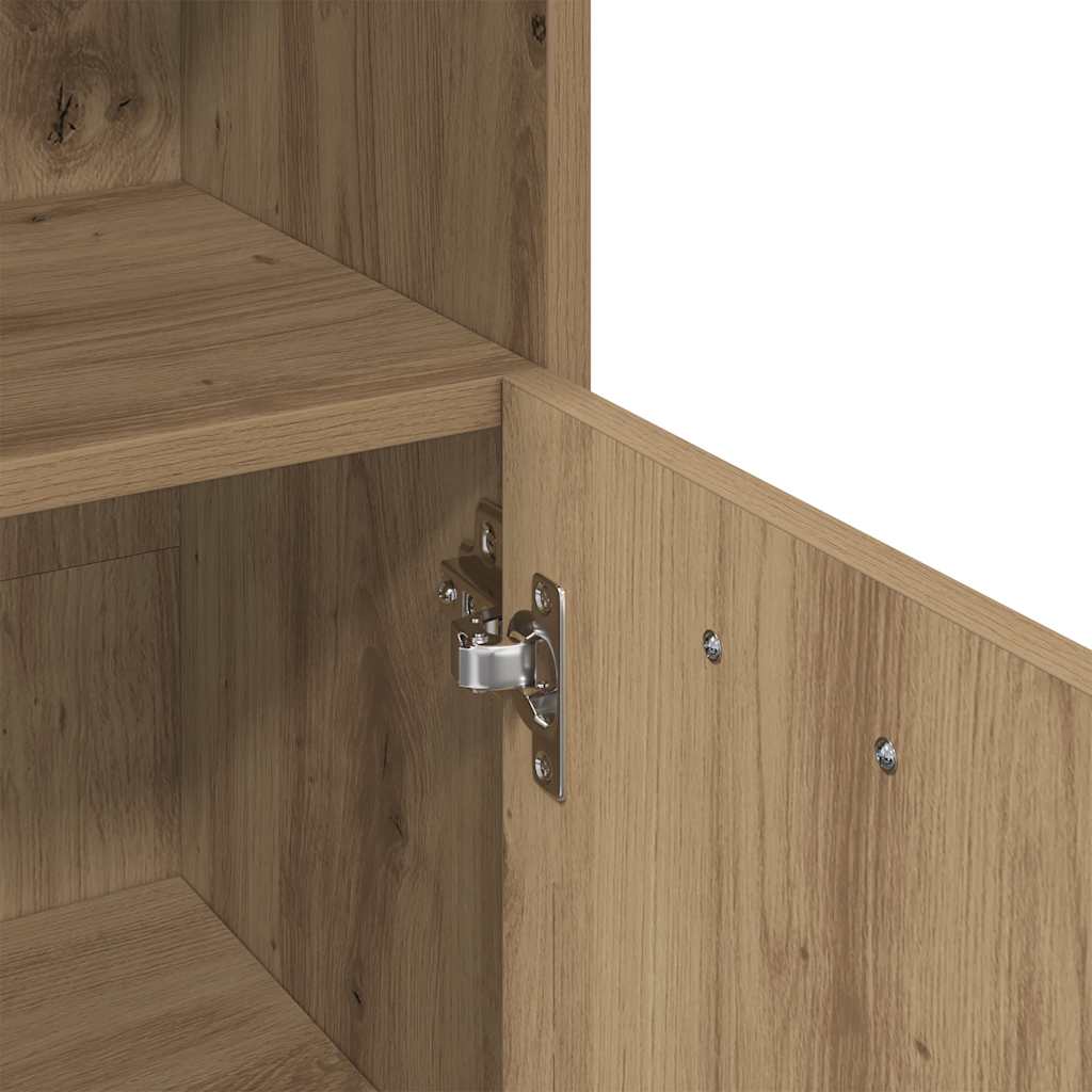 vidaXL Meuble de salle de bain chêne artisan 30x30x95 cm bois d'ingénierie