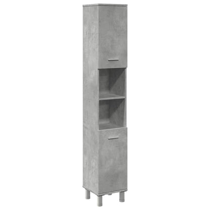 vidaXL Armoire de salle de bain gris béton 30x30x179 cm en bois d'ingénierie