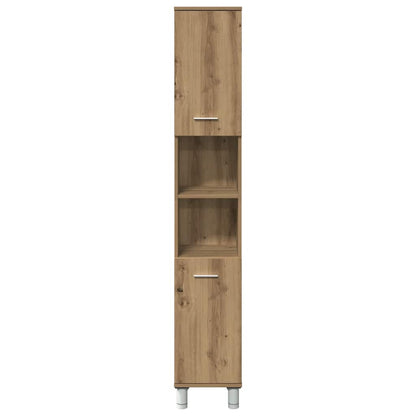 Badschrank Artisan-Eiche 30x30x179 cm Holzwerkstoff