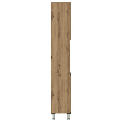 Badschrank Artisan-Eiche 30x30x179 cm Holzwerkstoff