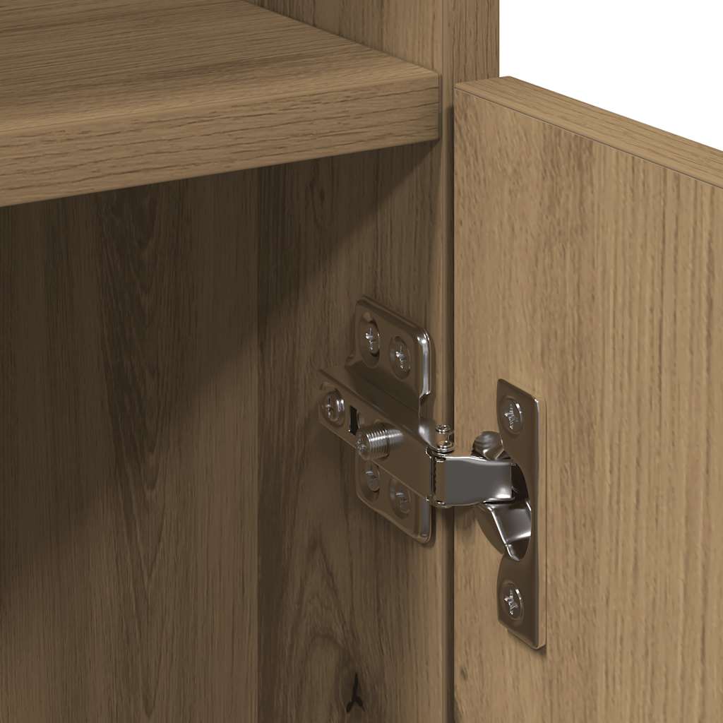 Badschrank Artisan-Eiche 30x30x179 cm Holzwerkstoff