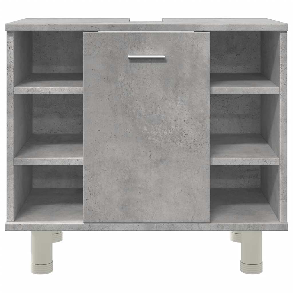 vidaXL Badezimmerschrank Betongrau 60x32x53,5 cm Holzwerkstoff