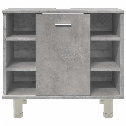 vidaXL Badezimmerschrank Betongrau 60x32x53,5 cm Holzwerkstoff