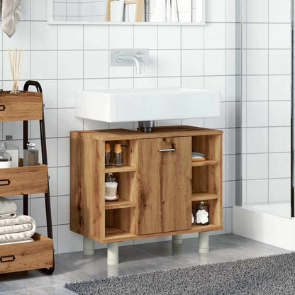 vidaXL Badschrank Artisan-Eiche 60x32x53,5 cm Holzwerkstoff