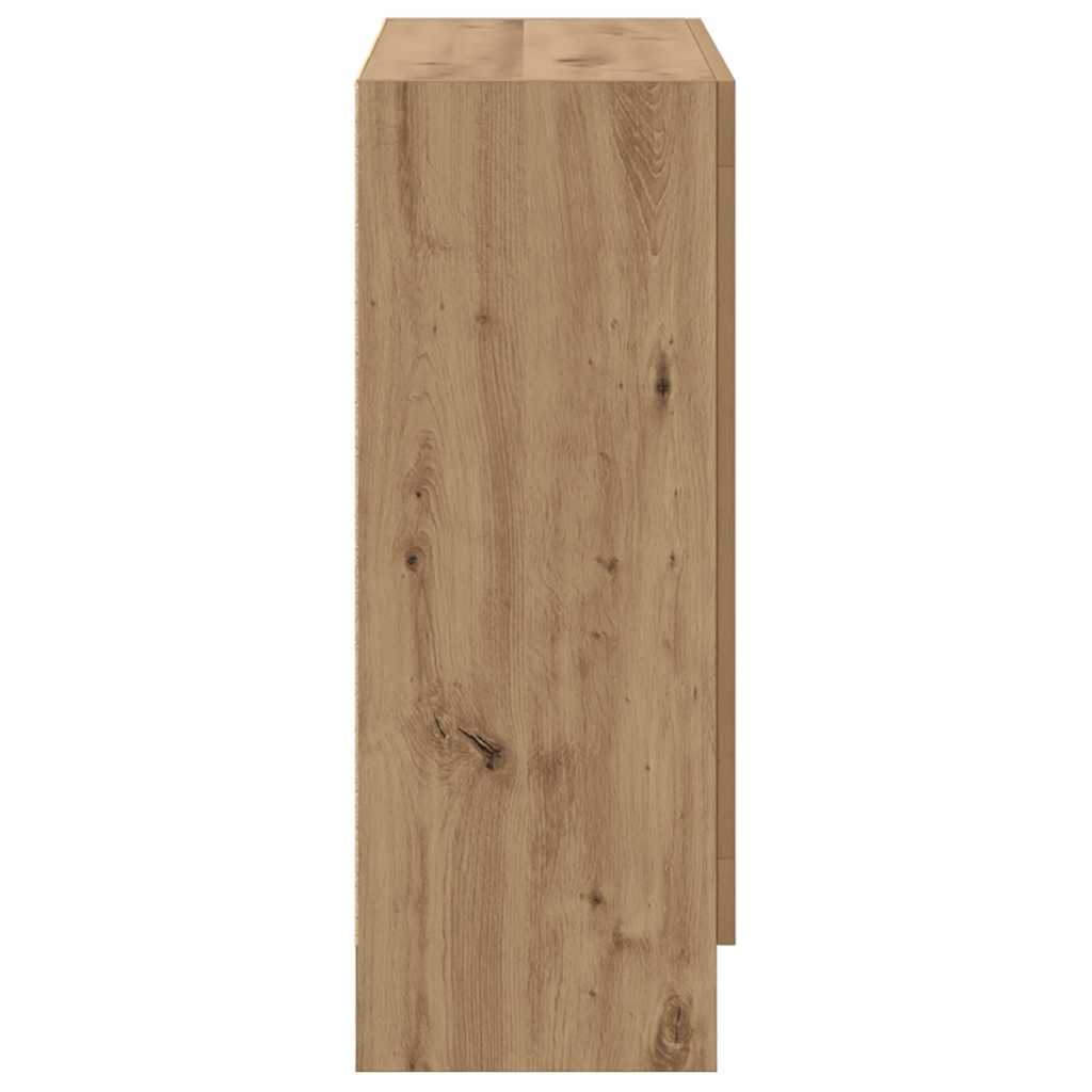 vidaXL Bücherschrank Artisan-Eiche 82,5x30,5x80 cm Holzwerkstoff