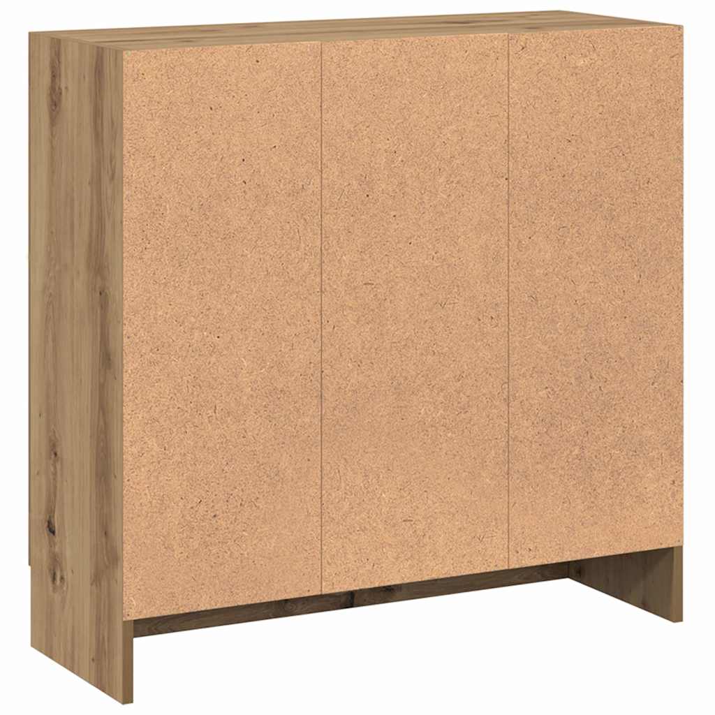 vidaXL Bücherschrank Artisan-Eiche 82,5x30,5x80 cm Holzwerkstoff