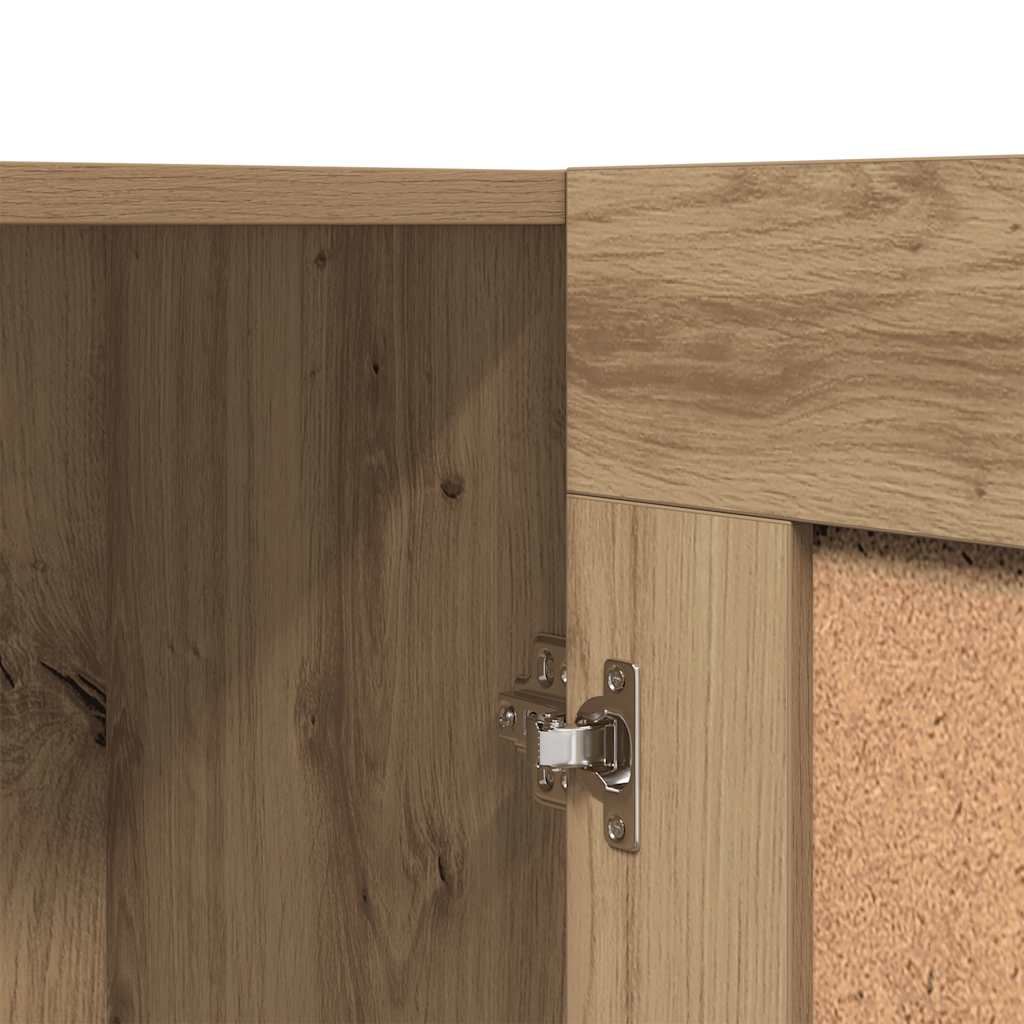 vidaXL Bücherschrank Artisan-Eiche 82,5x30,5x80 cm Holzwerkstoff