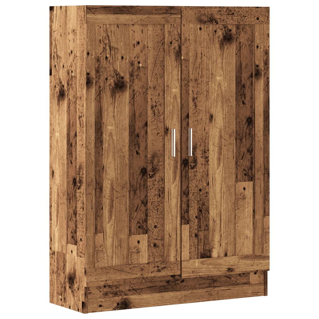 vidaXL Bücherschrank Altholz-Optik 82,5x30,5x115 cm Holzwerkstoff