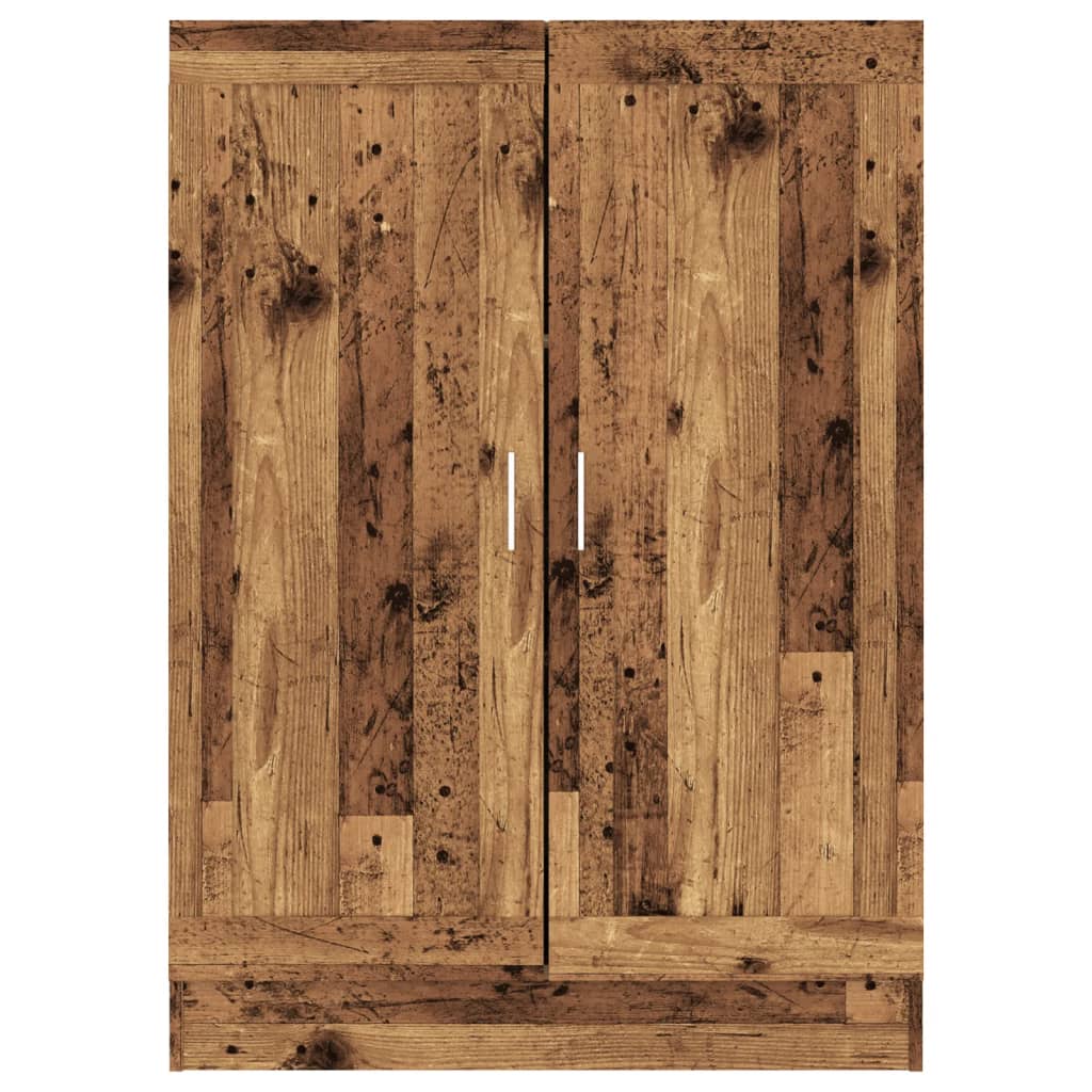 vidaXL Bücherschrank Altholz-Optik 82,5x30,5x115 cm Holzwerkstoff
